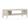 Coffee Table White 110x50x40 cm Solid Mango Wood Image 7