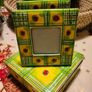 Vintage wooden frames set of 2. in paper Mache box made in India.. Image 4