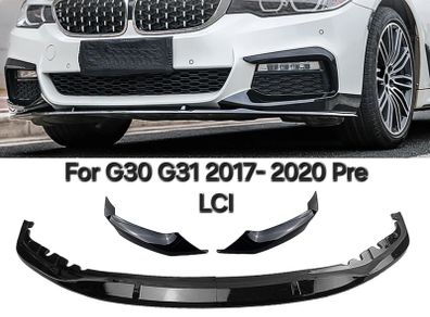 4pcs M Performance Style Car Front Bumper Lip Spoiler Splitter For BMW G30 G31 5 Series 2017-2020 Pre Lci 520i 530i 530e 520d