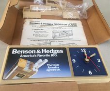 Benson & Hedges Clock Desk or Wall