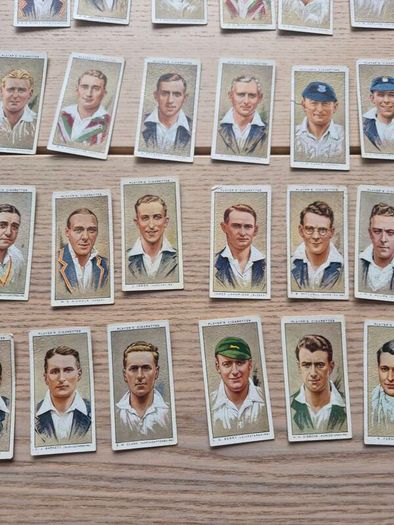 Cricketers 1934 serie of 50 full Set John Players  Cigarette Cards