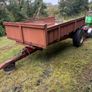 Renault tractor 90 34 steel tipping trailer low lo Image 6