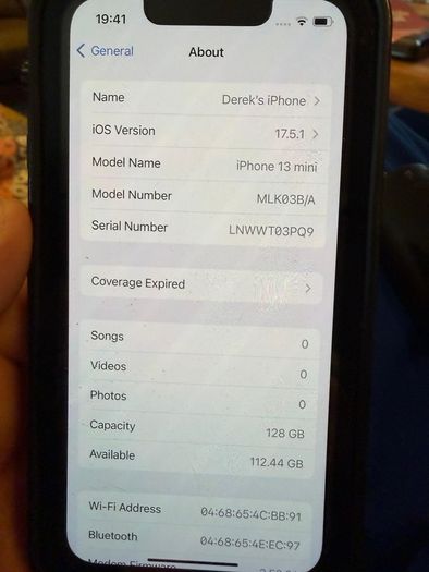 Iphone 13 Mini 128Gb great condition