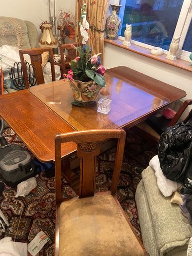 Dining room table and chairs