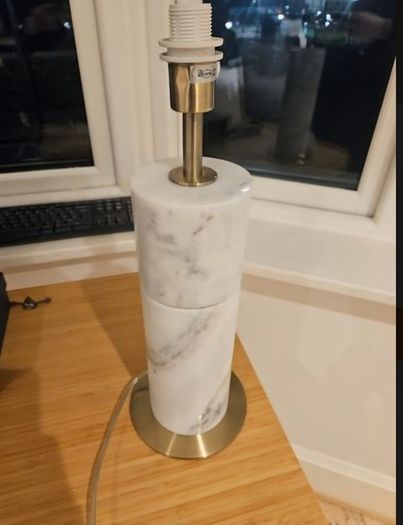 Marble table lamp