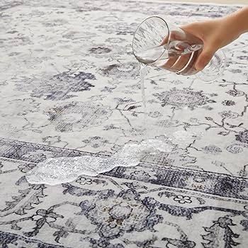FREE EXPRESS SHIPPING Traditional Area Rugs 60x110 cm Serene Cashmere Style Soft Short Pile Vintage Rug - Carpet for Dining Room Easy To Clean