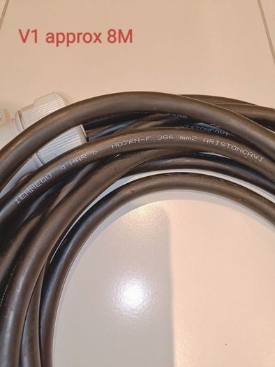 Heavy-Duty 32A Industrial Extension Lead (approx 8m) - 6mm Thick HO7RN-F Rubber Cable (Brennenstuhl / PCE)