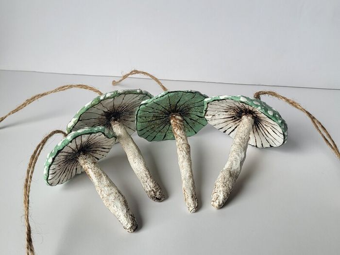 Handcrafted Cotton spoon mushroom