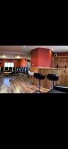 Home wooden bar and seating