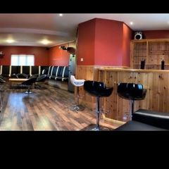Home wooden bar and seating