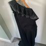 Lipsy Long Black Styled Dress Image 3
