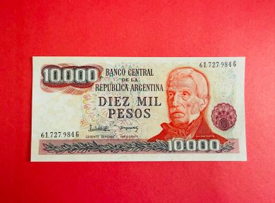 Argentina  10,000  Pesos. 1976  Pick 306b . ( Uncirculated )