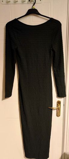 Textured Black Maxi Dress BRAVE SOUL London Size UK 8