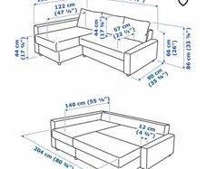 IKEA Corner sofa FRIHETEN Corner sofa-bed with storage, Skiftebo dark grey