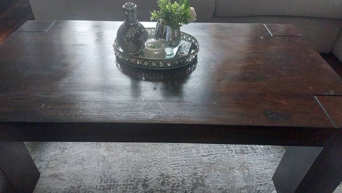 solid oak cabinet/sideboard  coffee table and side tables  for sale