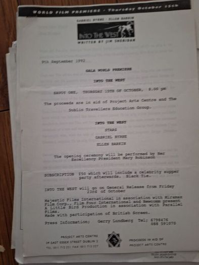 Job Lot Of Press Kit Production Notes And Synopsis