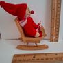Vintage Wooden Granny Gnome on Rocking Chair Image 3