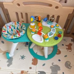 Bright Starts Around We Go 2-in-1 Walk-Activity Centre and Play Table