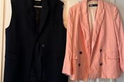 Zara blazer &amp; Wool oversized long waistcoat