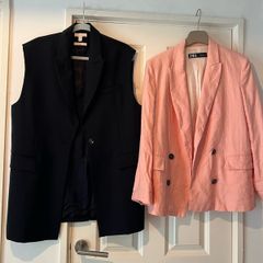 Zara blazer & Wool oversized long waistcoat