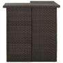 Corner Bar Table Brown 100x50x105 cm Poly Rattan Image 4