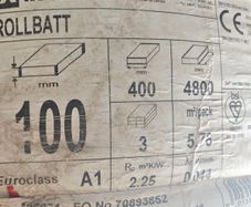 2 and 2/3 Rockwool Batt Rolls