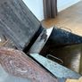 vintage embossed wooden coal box Image 4