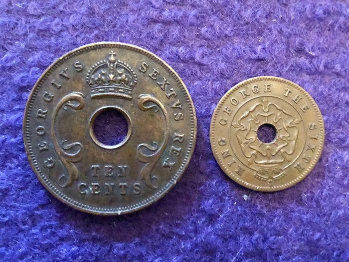 2 x 1952 African Coins