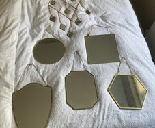Assortment of gold mirrors priced individually