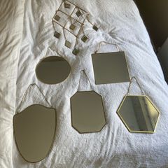 Assortment of gold mirrors priced individually