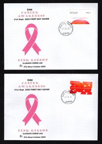 2023 Ireland Cancer Awareness (2023) Commemorative Stamp An Post First Day Cover (FDC)