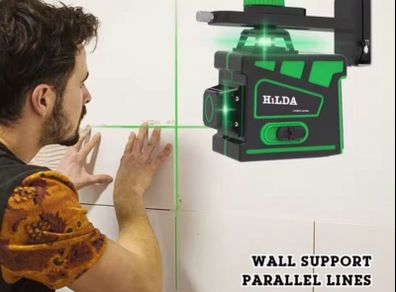 Laser Level 12 Lines 3D Self-Leveling 360 Horizontal And Vertical Cross Super Powerful Green Laser Beam Line