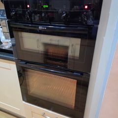 Neff black double oven