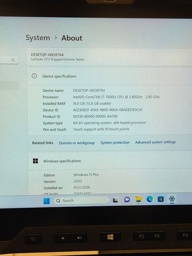 Dell Latitude 7212 Rugged Extreme Tablet 11.6" FHD | Intel i7-7600U 16GB 500GB Windows 11 Pro (Touch)