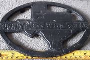 cast metal texas trevet