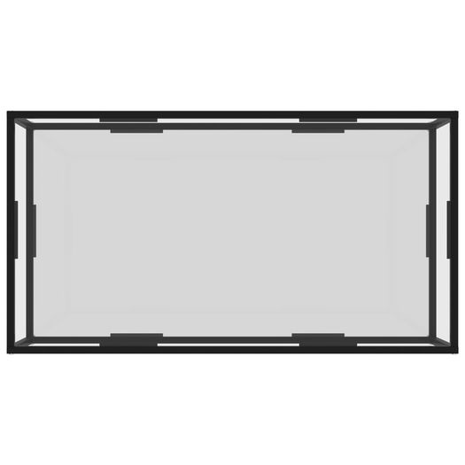 Tea Table Transparent 120x60x35 cm Tempered Glass