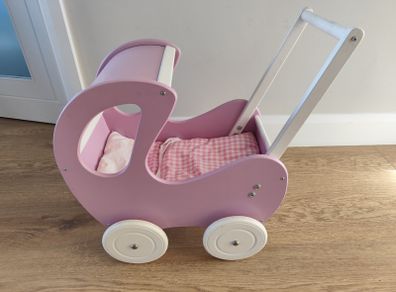 Wooden doll pram/ walker