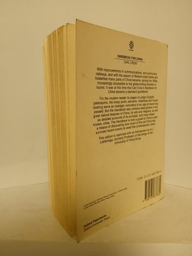 Handbook for China by Carl Crow. With an Introduction by H. J. Lethbridge (HQ507)