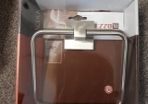Brushed chrome towel ring, brand new