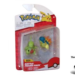 Pokemon Battle Figure Pack Larvitar And Cyndaquil 2 Pack Battle Figure Set Brand New Sealed