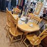 pine table +6 chairs - extendable to seat 8 . Image 2