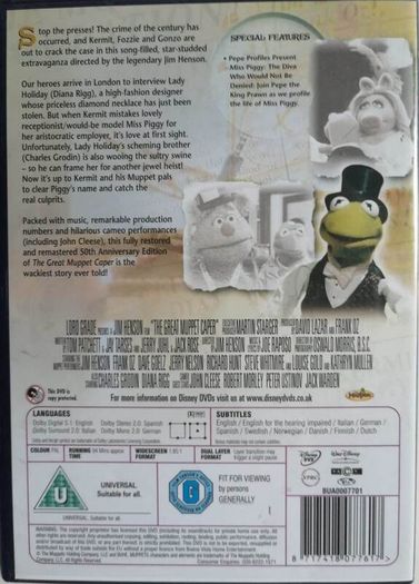 The Muppets [1981] The Great Muppet Caper [Movie DVD]
