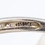 925 Vintage Sterling Silver And CZ Ring Image 3