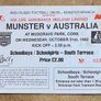 Very Rare 1992 Munster v Australia - Programme & Match Ticket Image 3