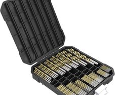 10mm Mix Size Titanium Coated HSS Twist Drill Bits Storage Box Set for Wood Plastic Copper Brass Compatible with Bosch Dewalt Makita Milwaukee and Many Others (FREE POSTAGE)