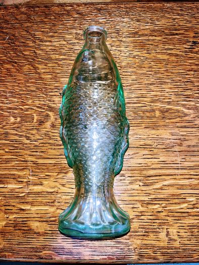 vintage fish shape bottle