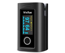 Pulse Oximeter  Bulit-in Storage,Blood Oxygen Monitor Finger Adult for Heart Rate and SpO2 with Alarm, Batteries, Carry Bag & Lanyard