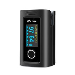 Pulse Oximeter  Bulit-in Storage,Blood Oxygen Monitor Finger Adult for Heart Rate and SpO2 with Alarm, Batteries, Carry Bag & Lanyard