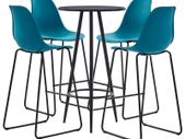 5 Piece Bar Set Plastic Turquoise