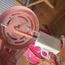 stunning bright pink chandelier ceiling light BNWT Image 6
